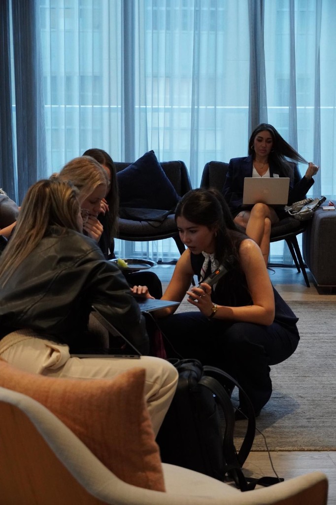 Basma coaching a participant during a live session